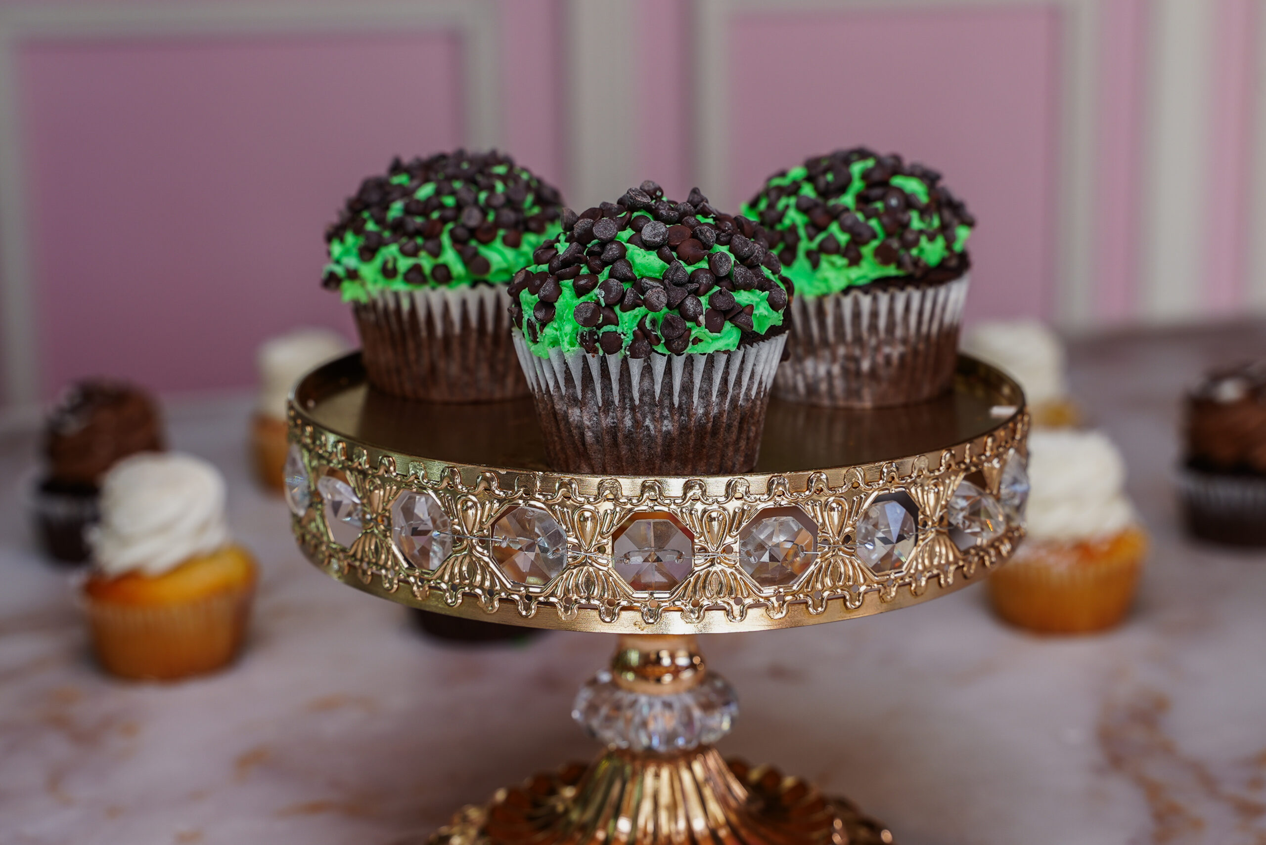 Mint Chip Cupcakes