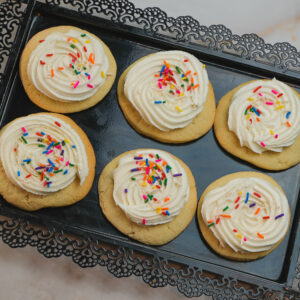 Frosted Sugar Cookies Sprinkes
